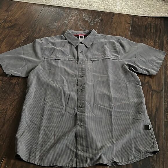 The North Face - Men’s Outdoor button down Hiking Shirt size M grey GUC - Picture 1 of 7